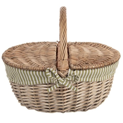 Grupa Orion Sp. z o.o. Kosz piknikowy wiklinowy zamykany 42x32x35 cm