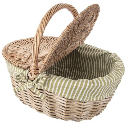 Grupa Orion Sp. z o.o. Kosz piknikowy wiklinowy zamykany 42x32x35 cm