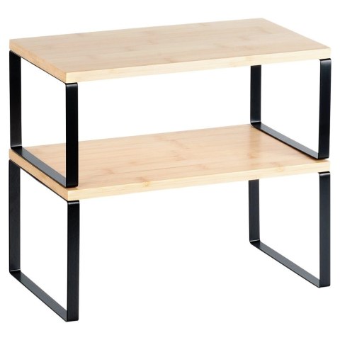 Grupa Orion Sp. z o.o. Półka kuchenna drewniana 33,5x19,5x16 cm / 33,5x18,5x13,5 cm 2 szt.