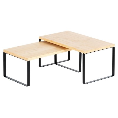 Grupa Orion Sp. z o.o. Półka kuchenna drewniana 33,5x19,5x16 cm / 33,5x18,5x13,5 cm 2 szt.