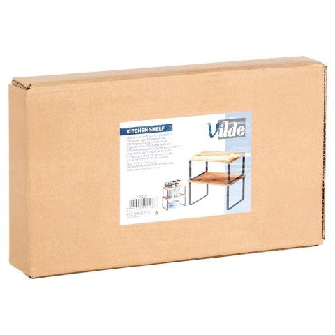 Grupa Orion Sp. z o.o. Półka kuchenna drewniana 33,5x19,5x16 cm / 33,5x18,5x13,5 cm 2 szt.