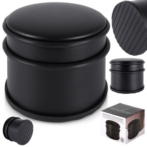 Grupa Orion Sp. z o.o. Stoper do drzwi stalowy czarny 9 cm