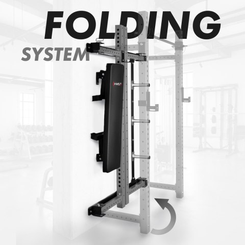 KLT34 WIELOFUNKCYJNA KLATKA TRENINGOWA SKŁADANA GREY HMS