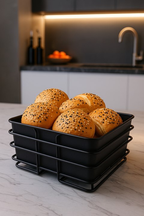 KOSZYK KWADRAT CZARNY