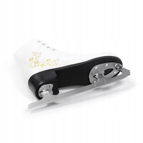 Łyżwy Figurowe Damskie SMJ Sport Olimpia Białe Roz. 38 Skórzane Ocieplane