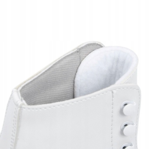 Łyżwy Figurowe Damskie SMJ Sport Olimpia Białe Roz. 38 Skórzane Ocieplane