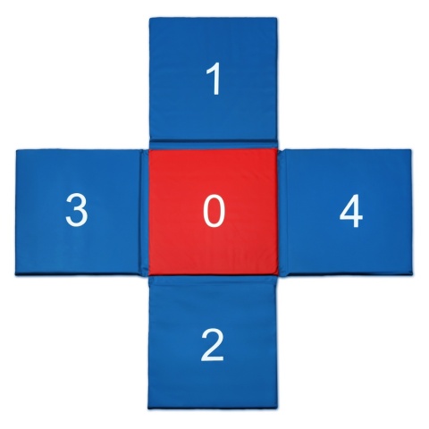 Mata CROSS 150x150x2 cm składana SMJ sport MC-02