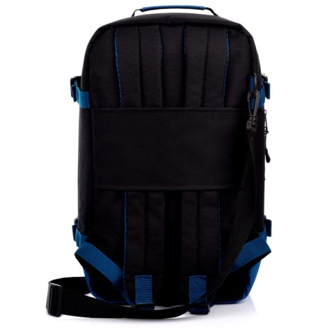 Plecak kabinowy Meteor Hermod czarny/niebieski