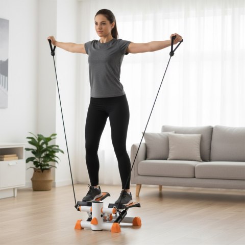 S3092 POMARAŃCZOWO-BIAŁY STEPPER PROSTY Z LINKAMI HMS