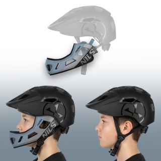 MT401 RAYDEN KASK FULL FACE Z ODPINANĄ SZCZĘKĄ 48-53CM NILS EXTREME