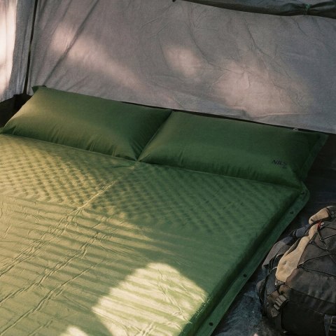 NC4060 ZIELONA MATA SAMOPOMPUJĄCA DWUOSOBOWA Z PODUSZKĄ NILS CAMP