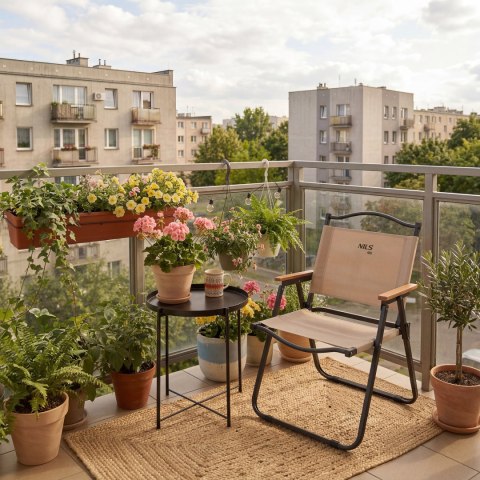 NC4307 KRZESŁO SKŁADANE BEŻOWE NILS CAMP