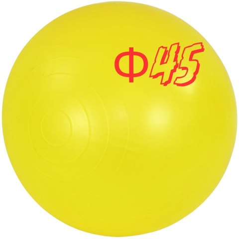 PIŁKA DO SKAKANIA Z ROGAMI 45CM ŻÓŁTA