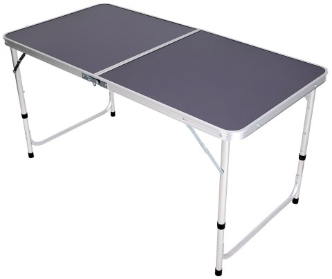 STOLIK TURYSTYCZNY SKŁADANY KEMPINGOWY 120X60X70/62/55CM SZARY