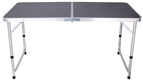 STOLIK TURYSTYCZNY SKŁADANY KEMPINGOWY 120X60X70/62/55CM SZARY