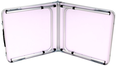 STOLIK TURYSTYCZNY SKŁADANY KEMPINGOWY 120X60X70/62/55CM SZARY