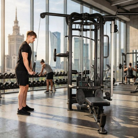 ARGOS BRAMA DO ĆWICZEŃ Z WYCIĄGIEM I STOSEM WIELOSTANOWISKOWA COMMERCIAL HMS