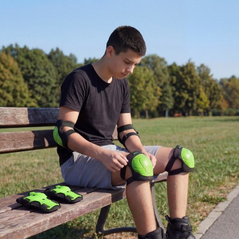 H210 ZESTAW OCHRANIACZY ZIELONY ROZM. L NILS EXTREME