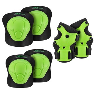 H210 ZESTAW OCHRANIACZY ZIELONY ROZM. XS NILS EXTREME