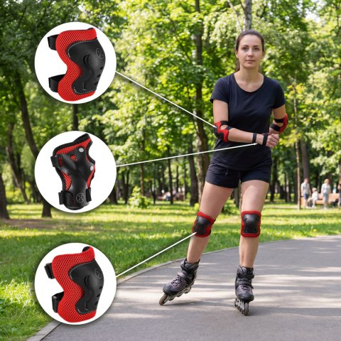 H320 ZESTAW OCHRANIACZY CZERWONY ROZM. S NILS EXTREME