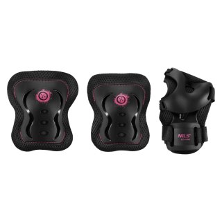 H320 ZESTAW OCHRANIACZY FLY RÓŻOWY ROZM. L NILS EXTREME