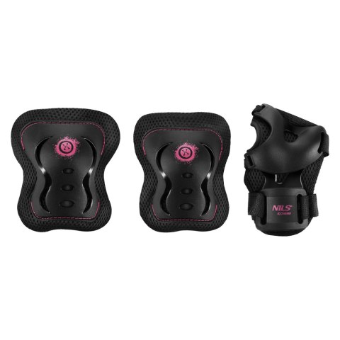 H320 ZESTAW OCHRANIACZY FLY RÓŻOWY ROZM. L NILS EXTREME