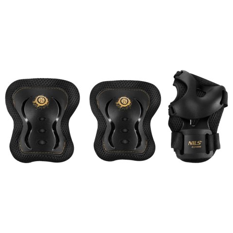 H320 ZESTAW OCHRANIACZY FLY ZŁOTY ROZM. L NILS EXTREME