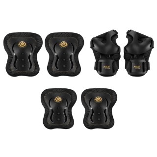 H320 ZESTAW OCHRANIACZY FLY ZŁOTY ROZM. XL NILS EXTREME