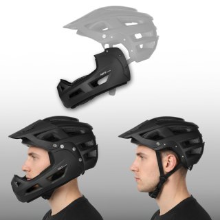 MTW101 KASK CZARNY FULL FACE M(56-58CM) NILS EXTREME