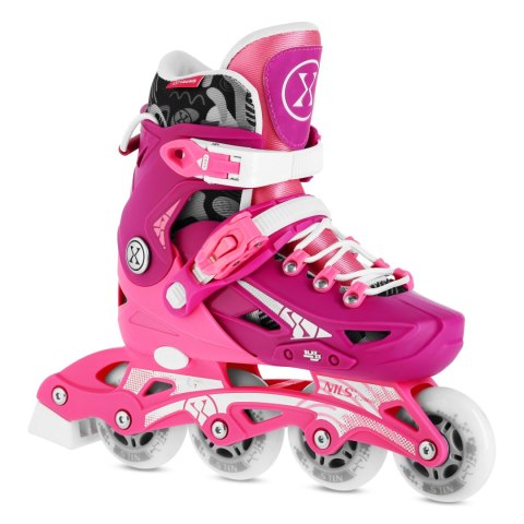 NA1055 ŁYŻWOROLKI BLAZE RÓŻOWE ROZM. S(31-34) NILS EXTREME