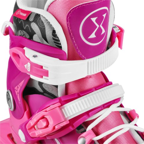 NA1055 ŁYŻWOROLKI BLAZE RÓŻOWE ROZM. S(31-34) NILS EXTREME