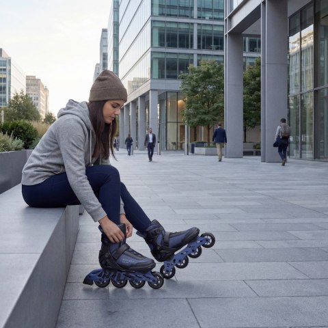 NA22151 ŁYŻWOROLKI ARMOUR GRANATOWE ROZM. 40 NILS EXTREME