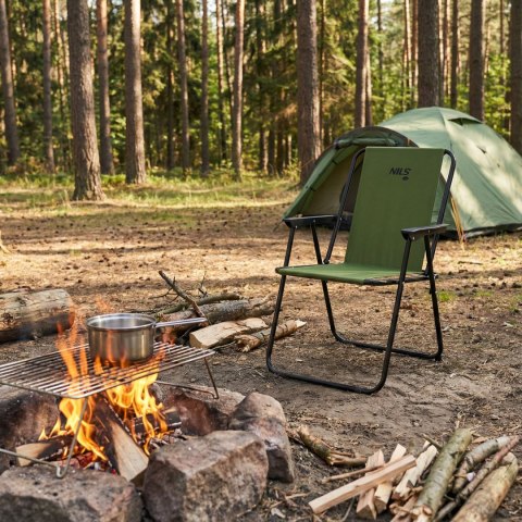 NC3503 KRZESŁO KEMPINGOWE SKŁADANE ZIELONE NILS CAMP