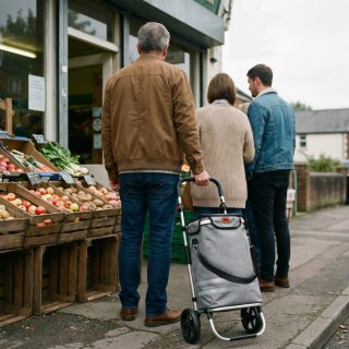 NC4305 WÓZEK NA ZAKUPY SKŁADANY PREMIUM 50L SZARY NILS