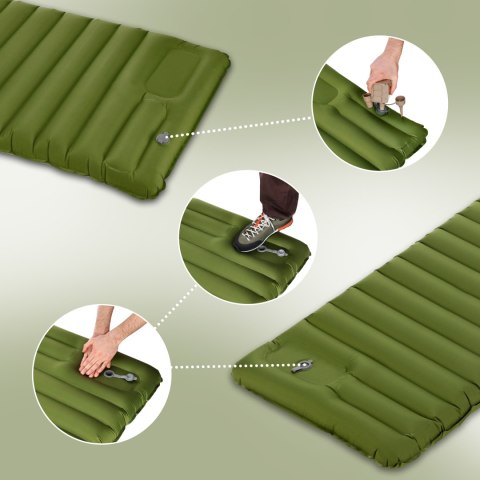 NC4402 ZIELONA MATA Z WBUDOWANĄ POMPKĄ NILS CAMP