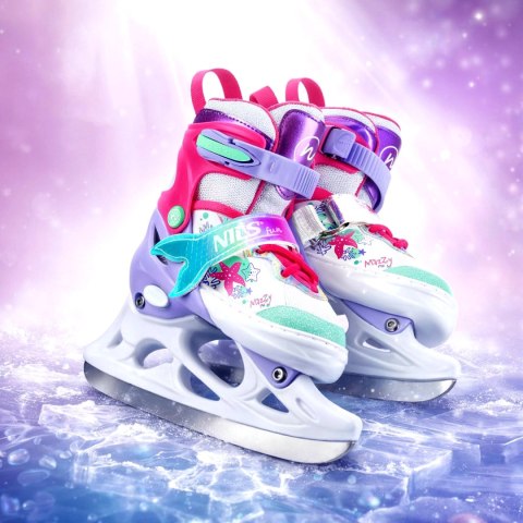 NH18150 4w1 ŁYŻWOROLKI Z WYM. PŁOZĄ HOKEJOWĄ MAZZY ROZM. M(35-38) NILS FUN