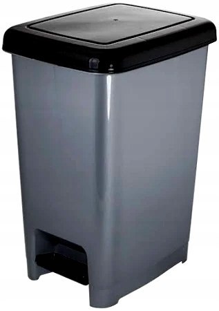 Pojemnik z pedałem SLIM 60 L 490x356x632 mm Kolor: Brązowy