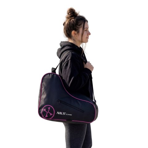 TS105 TORBA NA TORBA NA ŁYŻWOROLKI RÓŻOWA NILS EXTREME