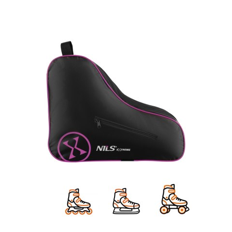 TS105 TORBA NA TORBA NA ŁYŻWOROLKI RÓŻOWA NILS EXTREME