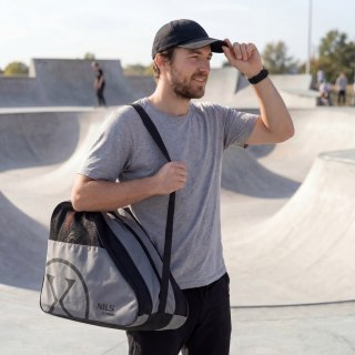 TS110 TORBA NA ROLKI/ŁYŻWY SZARA NILS EXTREME