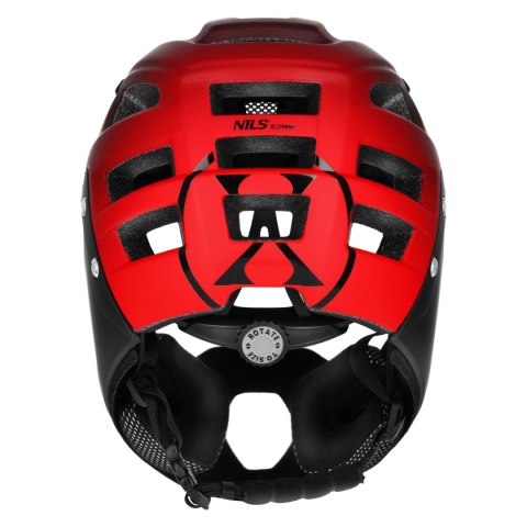 MTW101 KASK CZERWONY FULL FACE L(58-61CM) NILS EXTREME