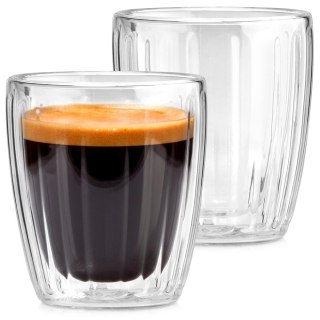 Orion 2 x Szklanka Termiczna Espresso 120ml Podwójne Szkło Paskowane