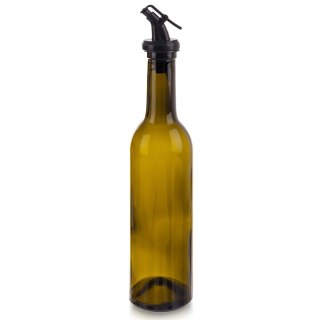Orion Butelka na Oliwę Ocet 380 ml Szklana Brązowa Ciemna z Dozownikiem
