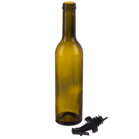 Orion Butelka na Oliwę Ocet 380 ml Szklana Brązowa Ciemna z Dozownikiem