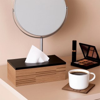 Orion Chustecznik Drewniany MDF Loft Line Czarna Pokrywa ORION na Serwetki