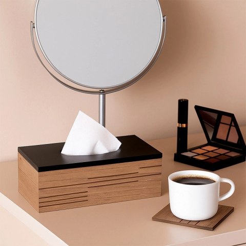 Orion Chustecznik Drewniany MDF Loft Line Czarna Pokrywa ORION na Serwetki