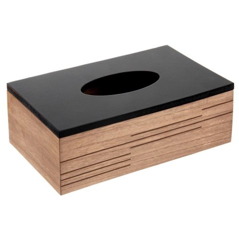 Orion Chustecznik Drewniany MDF Loft Line Czarna Pokrywa ORION na Serwetki