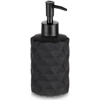 Orion Dozownik do Mydła Czarny Matowy Szklany Zdobiony 330 ml VILDE