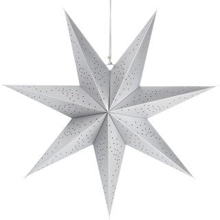 Orion Duża Gwiazda Ażurowa 60 cm Papier Srebrna Dekoracja Okienna FSC