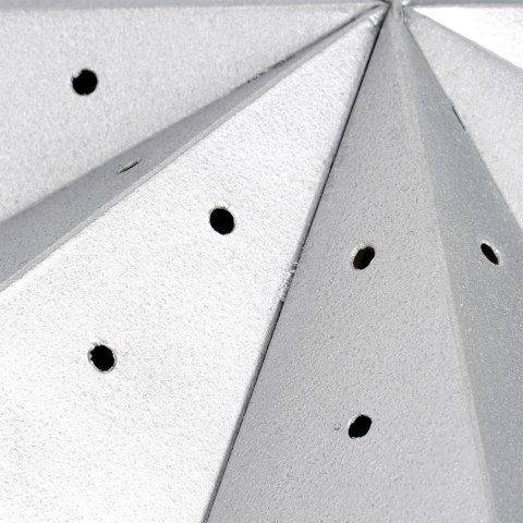 Orion Duża Gwiazda Ażurowa 60 cm Papier Srebrna Dekoracja Okienna FSC